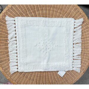 NEW Serena & Lily Montecito Outdoor Pillow Cover (24” SQ)-White